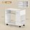 Homcom Mueble Para Impresora Con Ruedas Compartimentos 70x36x60 Cm Blanco