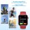Dam Electronics Smartwatch X8 Max Bluetooth 1,75" Táctil Negro M IP67 Pulsómetro Tensiómetro