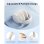 Auriculares Baseus Bass BH1 NC inalámbricos Bluetooth 6.0 con Cancelación Activa de Ruido Off-White