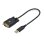 Cable Adaptador StarTech USB a Serie RS-232 de 30cm con Retención COM