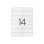 Etiqueta Adhesiva Q-Connect 100 Hojas A4 14 Etiquetas 105x42,3 mm