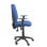 Chaise de bureau ergonomique Piqueras y Crespo Elche S avec accoudoirs réglables, mécanisme synchrone, dossier et assise bleus, garantie 3 ans