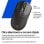 Ratón HP 405 Bluetooth sans fil 6000 DPI Noir clic silencieux