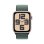 Apple Watch SE 3 GPS 4G 44mm OLED Aluminium Beige Armband Grün Einheitsgröße Wasserdicht 50m
