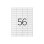 Etiqueta Adhesiva Q-Connect KF10638 Caja 100 Hojas DIN A4 56 Etiquetas 52.5x21.2 mm