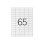 Etiqueta adhesiva Q-Connect 100 hojas A4 65 etiquetas 38.1x21.2mm