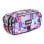 Estuche Portatodo Triple Milan Aliens 2 Rosa y Lila