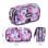 Estuche Portatodo Triple Milan Aliens 2 Rosa y Lila