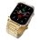 Armband Just in Case für Apple Watch 40/41/42mm aus goldenem Edelstahl