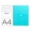Quaderno Antartik A4 80 fogli 90g Raya Hor. Turquesa