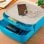 Cajonera de Sobremesa Leitz Cosy con 2 Compartimentos y Bandeja Superior Azul