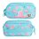 Estuche escolar Karactermania Oh My Pop! Ice Flamingo Triple Portatodo Turquesa