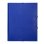 Cartella Liderpapel Formato Folio Prolungato Chiusura Elastico Cartone Rivestito Blu