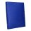 Cartella Liderpapel Formato Folio Prolungato Chiusura Elastico Cartone Rivestito Blu