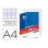 Rimpiazzo A4 Oxford 100 + 20 fogli gratis 90 g quadrettato 4 mm 4 fori