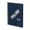 Cuaderno A5 Espiral Tapa Dura Milan 430 Cuadriculado 80 Hojas 95gr Azul