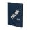 Cuaderno A5 Espiral Tapa Dura Milan 430 Cuadriculado 80 Hojas 95gr Azul