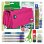 Astuccio Scolastico Quadruplo Grafoplas Bitsbobs Magenta