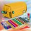 Estuche Portatodo Triple Grafoplás Bits and Bobs Amarillo 23 x 10 x 10 cm