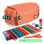 Estuche Triple ColePack BitsBobs Grafoplás Coral con Material Escolar