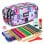 Estuche Escolar Triple Milan Aliens Pack Escolar Completo 40 Piezas