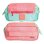Estuche escolar triple Grafoplás Kuru con material escolar incluido rosa