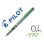 Penna Pilot V5 Hi-tecpoint 0.5 mm Verde Set di 6