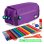 Estuche Escolar Triple Grafoplás BitsBobs con Material Incluido Violeta