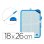 Lavagna Bianca Doppia Faccia Liderpapel 18x26 cm con Pennarello e Gomma