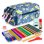 Estuche Escolar Triple ColePack Design Grafoplás con 40 Utensilios