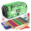 Astuccio Triplo Milan Tandem con Materiale Scolastico, Resistente Poliestere Incluso