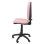 Silla de oficina ergonómica Piqueras y Crespo Ayna con mecanismo de contacto permanente y tapizado rosa claro