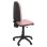 Silla de oficina ergonómica Piqueras y Crespo Ayna con mecanismo de contacto permanente y tapizado rosa claro
