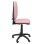 Silla de oficina ergonómica Piqueras y Crespo Ayna con mecanismo de contacto permanente y tapizado rosa claro