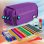 Estuche Portatodo Triple Grafoplás Bits and Bobs Violeta