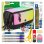Estuche Escolar Triple Milan Sunset Pack Material Escolar 40 Piezas