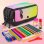 Estuche Escolar Triple Milan Sunset Pack Material Escolar 40 Piezas