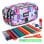 Astuccio Triplo Milan Aliens con Incluso Materiale Scolastico, Scheda oraria