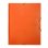Cartella Liderpapel Formato Folio Prolungato Arancione con Chiusura Elastica