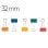Pinzas Sujetapapeles Q-Connect Lote 10 Metálicas Abatibles 32 mm