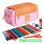 Estuche Escolar Triple ColePack Kuru con Material Incluido Naranja