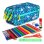 Estuche Escolar Triple ColePack EcoDesign Grafoplás con Material Incluido Blue Garden