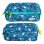 Estuche Escolar Triple ColePack EcoDesign Grafoplás con Material Incluido Blue Garden