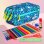 Estuche Escolar Triple ColePack EcoDesign Grafoplás con Material Incluido Blue Garden