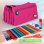 Estuche Escolar Portatodo Cuadruple Grafoplas Bits and Bobs Magenta con 36 Utensilios
