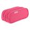 Officebox Colorline - Custodia Doppia con Chiusura Lampo Fucsia