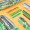 Estuche escolar portatodo Milan Hide & Seek 5 compartimentos verde