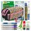 Borsa Triple Officebox Flowers con Materiale Scolastico Incluso