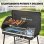 Outsunny Barbacoa De Gas Portátil 2 En 1 7 Kw Con Patas Desmontables