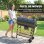 Outsunny Barbacoa De Carbón Portátil Con Asador Eléctrico Estantes Plegables